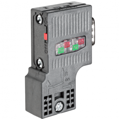 Jungtis SIMATIC DP, for PROFIBUS up to 12 Mbit/s 90° cable outlet 6ES7972-0BA52-0XA0