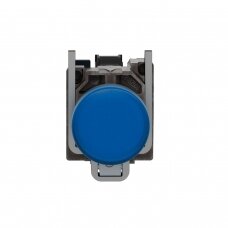 Pilot light, Harmony XB4,metal, blue, 22mm, universal LED, plain lens, 24V AC DC